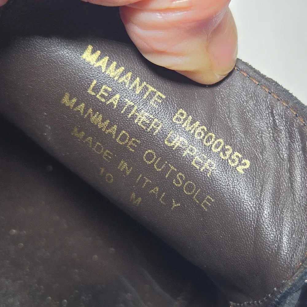 Bruno Magli Mamante Black Leather Bit Loafers Mens 10 M Made in Italy BM600352